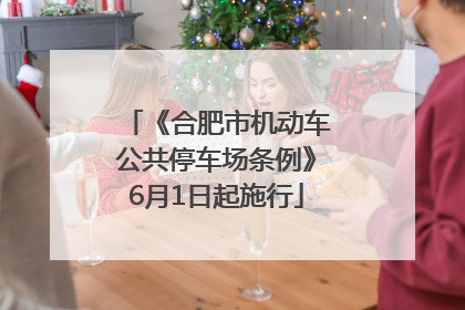 《合肥市机动车公共停车场条例》6月1日起施行