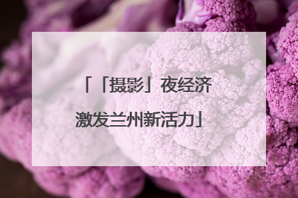 「摄影」夜经济激发兰州新活力
