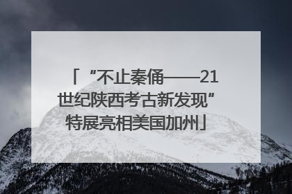 “不止秦俑——21世纪陕西考古新发现”特展亮相美国加州