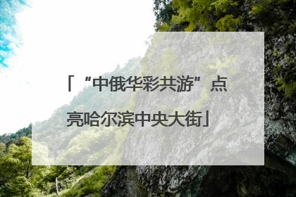 “中俄华彩共游”点亮哈尔滨中央大街