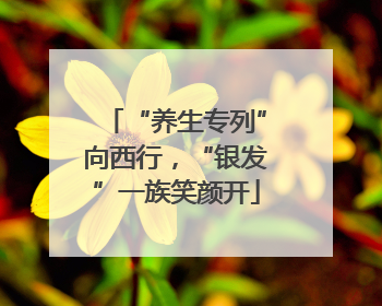 “养生专列”向西行，“银发”一族笑颜开