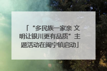 “多民族一家亲 文明让银川更有品质”主题活动在闽宁镇启动
