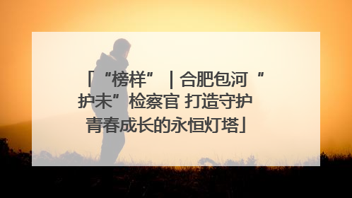 “榜样”｜合肥包河“护未”检察官 打造守护青春成长的永恒灯塔