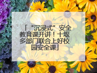 “沉浸式”安全教育课开讲！十堰多部门联合上好校园安全课