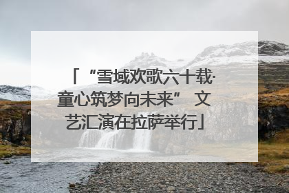 “雪域欢歌六十载·童心筑梦向未来” 文艺汇演在拉萨举行