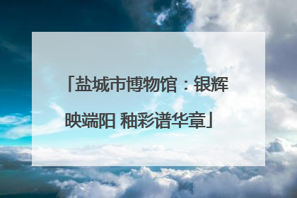 盐城市博物馆：银辉映端阳 釉彩谱华章