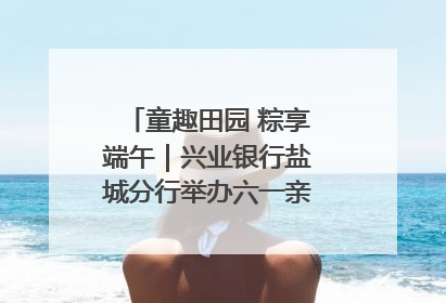 童趣田园 粽享端午｜兴业银行盐城分行举办六一亲子嘉年华活动