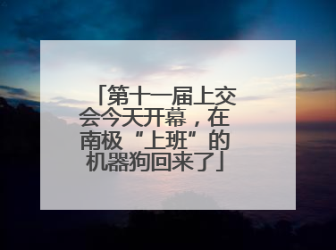 第十一届上交会今天开幕，在南极“上班”的机器狗回来了