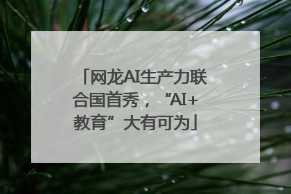 网龙AI生产力联合国首秀，“AI+教育”大有可为