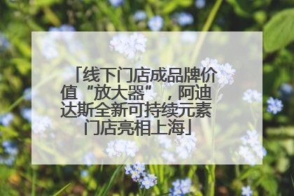 线下门店成品牌价值“放大器”，阿迪达斯全新可持续元素门店亮相上海