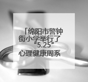 绵阳市警钟街小学举行了“5.25”心理健康周系列活动