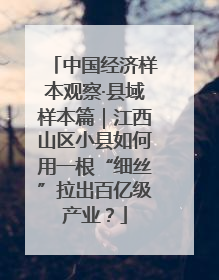 中国经济样本观察·县域样本篇｜江西山区小县如何用一根“细丝”拉出百亿级产业？