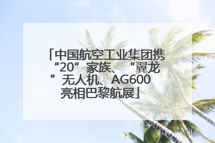 中国航空工业集团携“20”家族、“翼龙”无人机、AG600亮相巴黎航展