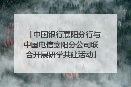 中国银行襄阳分行与中国电信襄阳分公司联合开展研学共建活动