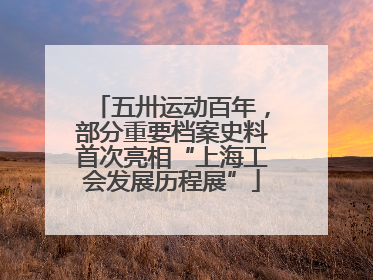 五卅运动百年，部分重要档案史料首次亮相“上海工会发展历程展”