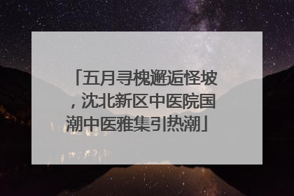 五月寻槐邂逅怪坡，沈北新区中医院国潮中医雅集引热潮