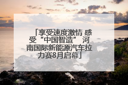 享受速度激情 感受“中国智造” 河南国际新能源汽车拉力赛8月启幕