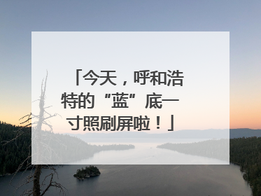 今天，呼和浩特的“蓝”底一寸照刷屏啦！