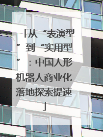 从“表演型”到“实用型”：中国人形机器人商业化落地探索提速