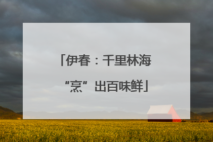 伊春：千里林海“烹”出百味鲜