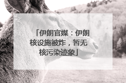 伊朗官媒：伊朗核设施被炸，暂无核污染迹象