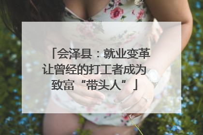 会泽县：就业变革让曾经的打工者成为致富“带头人”