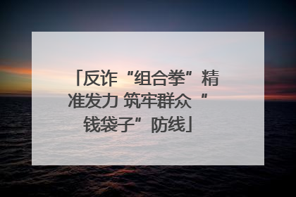 反诈“组合拳”精准发力 筑牢群众“钱袋子”防线
