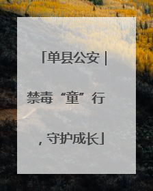 单县公安｜禁毒“童”行，守护成长