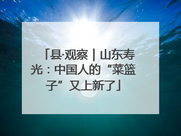 县·观察｜山东寿光：中国人的“菜篮子”又上新了