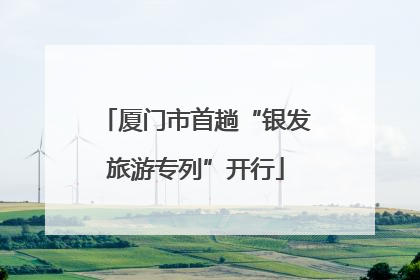 厦门市首趟“银发旅游专列”开行