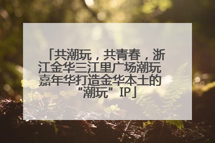 共潮玩，共青春，浙江金华三江里广场潮玩嘉年华打造金华本土的“潮玩”IP