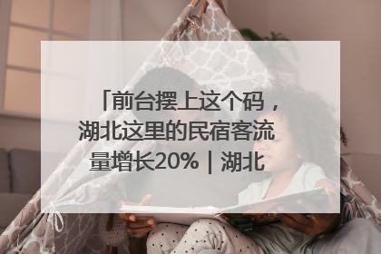 前台摆上这个码，湖北这里的民宿客流量增长20%｜湖北市场监管所的故事