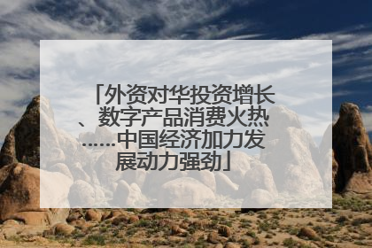 外资对华投资增长、数字产品消费火热……中国经济加力发展动力强劲