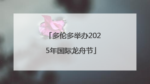 多伦多举办2025年国际龙舟节
