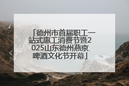 德州市首届职工一站式惠工消费节暨2025山东德州燕京啤酒文化节开幕