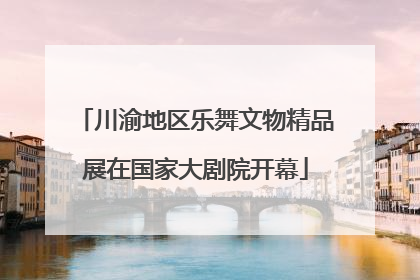 川渝地区乐舞文物精品展在国家大剧院开幕