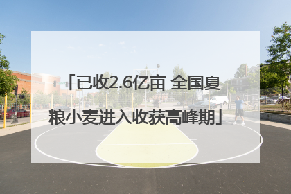 已收2.6亿亩 全国夏粮小麦进入收获高峰期