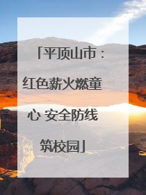 平顶山市：红色薪火燃童心 安全防线筑校园