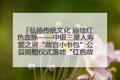 弘扬传统文化 赓续红色血脉——中银三星人寿爱之翼“故宫小书包”公益捐赠仪式落地“红色故都”江西瑞金