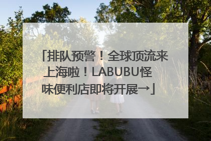 排队预警！全球顶流来上海啦！LABUBU怪味便利店即将开展→