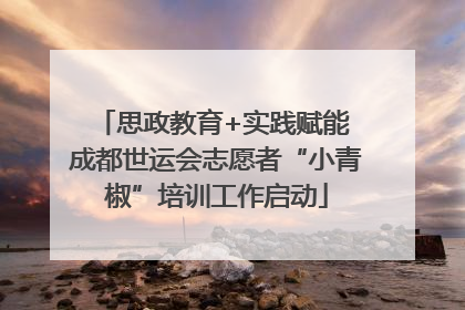 思政教育+实践赋能 成都世运会志愿者“小青椒”培训工作启动