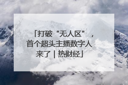 打破“无人区”，首个超头主播数字人来了｜热财经