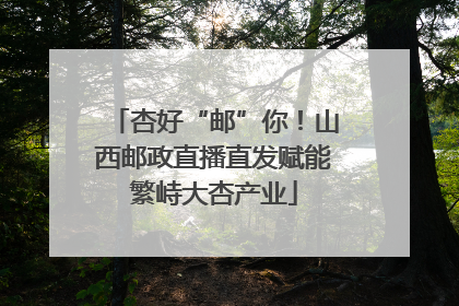 杏好“邮”你！山西邮政直播直发赋能繁峙大杏产业