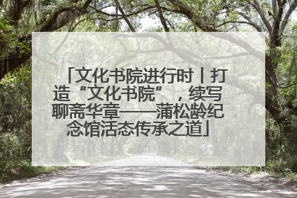 文化书院进行时丨打造“文化书院”，续写聊斋华章——蒲松龄纪念馆活态传承之道