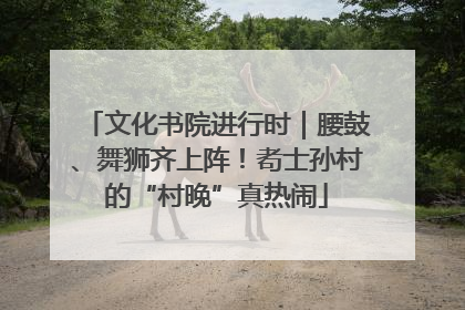 文化书院进行时｜腰鼓、舞狮齐上阵！耇士孙村的“村晚”真热闹