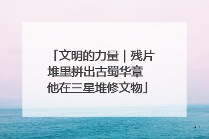 文明的力量｜残片堆里拼出古蜀华章 他在三星堆修文物