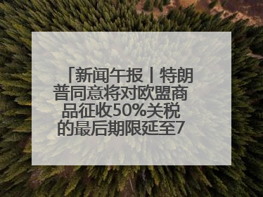 新闻午报丨特朗普同意将对欧盟商品征收50%关税的最后期限延至7月9日；00后舞蹈老师“花式”推介家乡岳阳>>