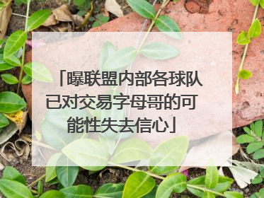 曝联盟内部各球队已对交易字母哥的可能性失去信心