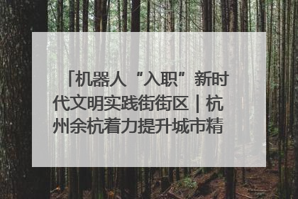 机器人“入职”新时代文明实践街街区｜杭州余杭着力提升城市精细化智能化管理水平