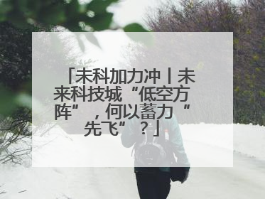 未科加力冲丨未来科技城“低空方阵”，何以蓄力“先飞”？